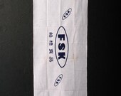 Japanese Fabric Cotton Textile Vintage Kimono Antique Boro Patch TENUGUI Dyed 32.7"/EIS03/40