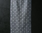 Japanese Fabric Silk Textile Vintage Kimono Antique Boro Patch Kusakizome SHIBORI Dyed 42.9"/EIK77/50