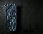 Japanese Fabric Cotton Textile Vintage Kimono Antique Boro Patch Indigo Blue KASURI Woven 53.9"/EIJ10/80