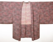 HAORI Japanese Vintage Kimono Silk Antique Jacket Robe Dress Dyed/EB871/580