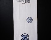 Vintage Japanese Tenugui Cloth, Showa Era Traditional Cotton Textile 33.9"/EIY63/40
