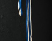 Japanese Fabric Silk Vintage Kimono OBIJIME Belt Antique Boro Kusakizome KUMIHIMO Woven Textile 66.9"/EIP17/90