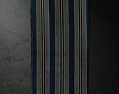 Japanese Fabric Cotton Textile Vintage Kimono Antique Boro Patch SHIMA Woven 68.5"/EIU10/145