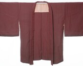 HAORI Japanese Vintage Kimono Silk Antique Jacket Robe Dress Woven Textile/D066/620