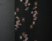 Japanese Fabric Rayon Textile Vintage Kimono Antique Boro Patch Kusakizome Dyed 42.1"/EIR18/55