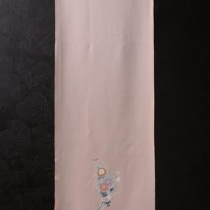 Japanese Fabric Silk Textile Vintage Kimono Antique Boro Patch Kusakizome Dyed 40.9&quot;/EIK64/65
