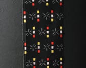 Japanese Fabric Wool Textile Vintage Kimono Antique Boro Patch Kusakizome Woven 38.6"/EIP33/75