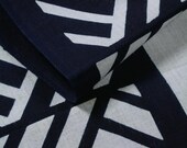 Japanese Fabric Cotton Textile Vintage Kimono Antique Boro Patch Kusakizome TENUGUI Dyed 35.4"/EIH32/45