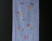 Japanese Fabric Wool Textile Vintage Kimono Antique Boro Patch Kusakizome Dyed 42.1"/EIL79/80