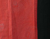 Japanese Fabric Silk Textile Vintage Kimono Antique Boro Patch Kusakizome Woven 44.9"/EIN82/70