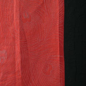 Japanese Fabric Silk Textile Vintage Kimono Antique Boro Patch Kusakizome Woven 44.9"/EIN82/70