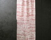 Japanese Fabric Silk Textile Vintage Kimono Antique Boro Patch Kusakizome Dyed 56.3"/EIJ66/60