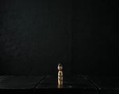 Vintage Japanese Kokeshi Doll – Hand Painted, One of a Kind 3.1"/EIW22/15