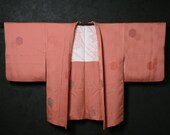 HAORI Japanese Vintage Kimono Silk Antique Jacket Robe Dress Dyed/EIG35/570
