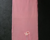 Japanese Fabric Silk Textile Vintage Kimono Antique Boro Patch Kusakizome Dyed 39"/EIK28/55