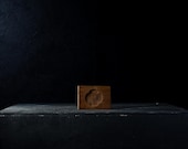 Vintage Japanese Geometric Kashigata Wooden Sweets Mold / Hand-Carved Wagashi Mould / Showa Era / Wabi-Sabi Decor 3"