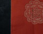 Vintage Japanese Silk Kimono Fabric Scrap Remnant / Traditional Textile / Wabi-Sabi 58.3"
