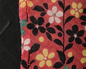 Japanese Fabric Silk Textile Vintage Kimono Antique Boro Patch Kusakizome Dyed 59.4"/EIR23/55