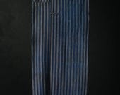 Japanese Fabric Cotton Textile Vintage Kimono Antique BORO RANRU Patch Indigo Blue SHIMA 66.1"/EIT93/210