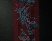 Vintage Japanese Silk Kimono Fabric Scraps, Upcycled Remnants for Sewing and Crafting, Antique Dyed Textile 57.9"/EIU21/45