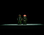 Japanese Wooden Doll Vintage Ornament HOKKAIDO AINU Antique Sculpture Figurine 1945-/H 5.9"/EHU53/310