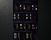 Japanese Fabric Wool Textile Vintage Kimono Antique Boro Patch Woven 41.3"/EIS79/80