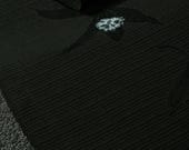 Japanese Fabric Silk Textile Vintage Kimono Antique Boro Patch Kusakizome SHIBORI Dyed 39"/EIF30/65