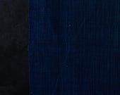 Antique Japanese Aizome Indigo Cotton Textile / Solid Indigo Fabric / Primitive Folk Cloth / Meiji Era 74.8"
