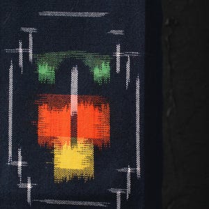 Japanese Fabric Wool Textile Vintage Kimono Antique Boro Patch Kusakizome Woven 40.2"/EIN72/75