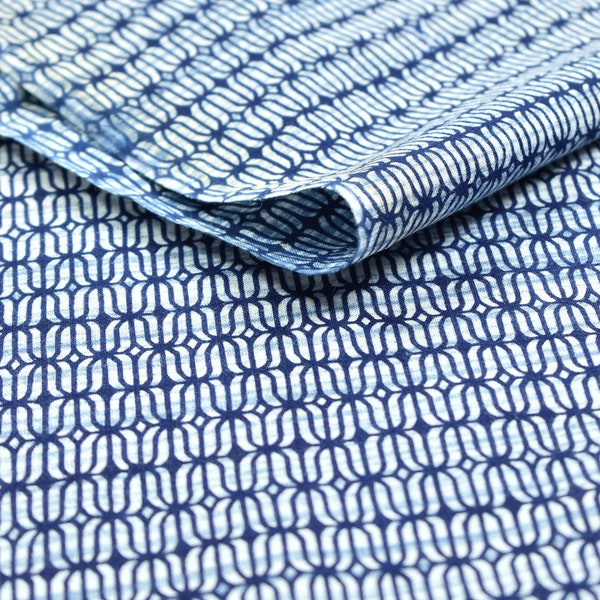Japanese Textile Vintage Kimono Fabric Cotton Antique Boro Patch Indigo Blue Dyed Textile 39.8"/EHD67/50