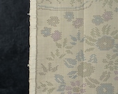 Vintage Japanese Oshima Tsumugi Silk Textile / Kimono Fabric Scrap / Traditional Weaving 62.2"