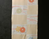 Japanese Fabric Silk Textile Vintage Kimono Antique Boro Patch Kusakizome Dyed 48"/EIK09/65