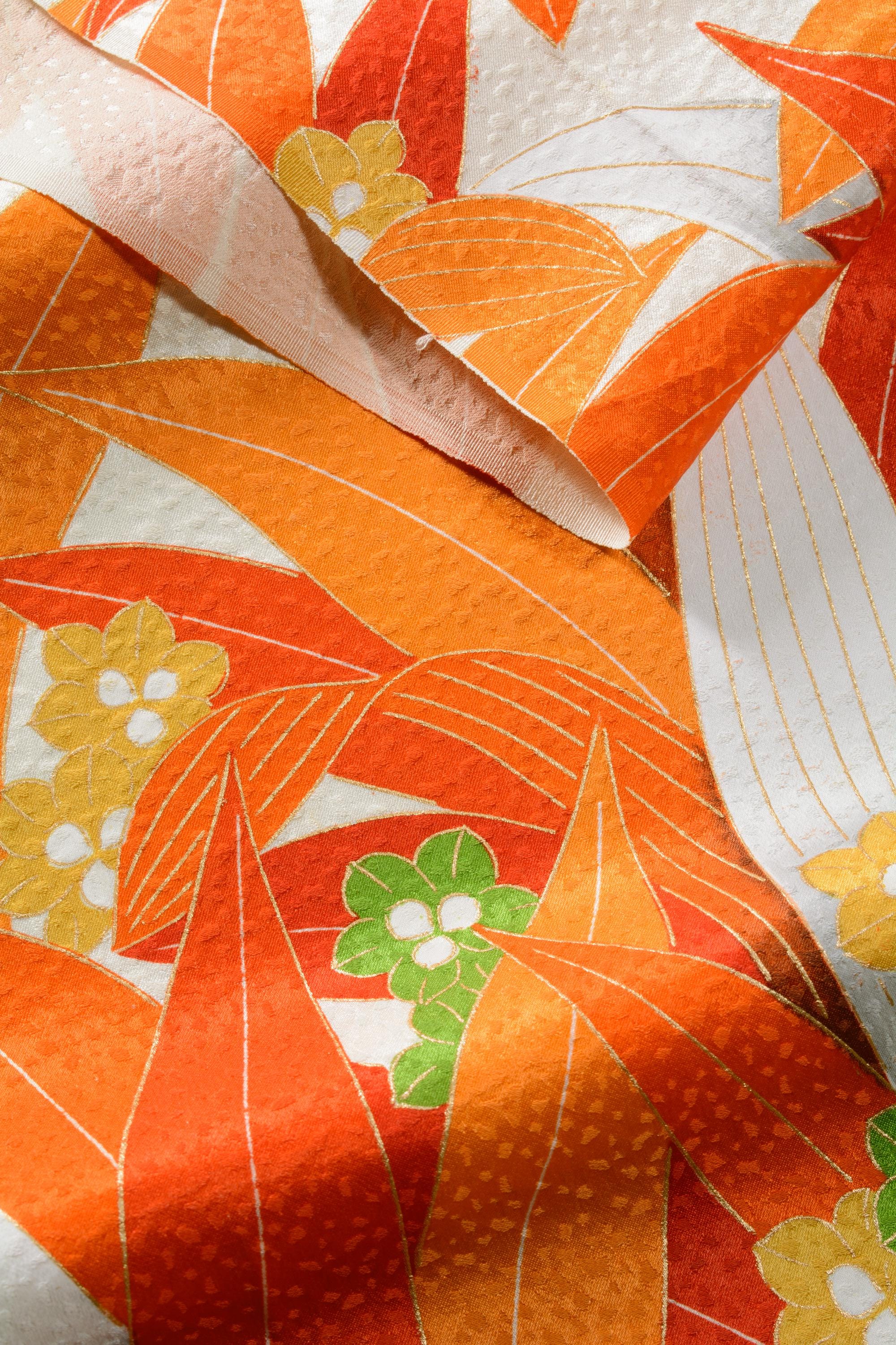 Japanese Textile Vintage Fabric Silk Antique Kimono Boro Patch