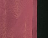 Japanese Fabric Silk Textile Vintage Kimono Antique Boro Patch Kusakizome Dyed 44.1"/EIN78/70