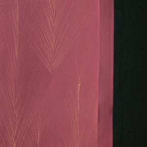 Japanese Fabric Silk Textile Vintage Kimono Antique Boro Patch Kusakizome Dyed 44.1"/EIN78/70