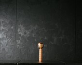 Japanese Wooden Doll Vintage Ornament KOKESHI Antique Sculpture Figurine 1945-/H 7.1"/EIK33/145