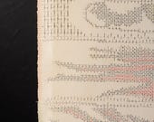Vintage Japanese Oshima Tsumugi Silk Fabric Scrap – Kimono Textile Remnant 65.7"/EIX02/75