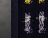 Japanese Fabric Wool Textile Vintage Kimono Antique Boro Patch Woven 41.3"/EIS79/80