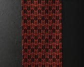 Japanese Fabric Wool Textile Vintage Kimono Antique Boro Patch Kusakizome Dyed 37.4"/EIN67/65