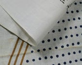 Japanese Fabric Cotton Textile Vintage Kimono Antique Boro Patch Kusakizome TENUGUI Dyed 34.6"/EIG95/45