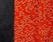 Vintage Japanese Wool Kimono Fabric Scrap / Showa Era Textile Remnant / Sewing, Patchwork & Upcycling Material 59.8"
