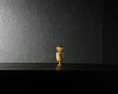 Small Vintage Japanese Kokeshi Doll / Hand Painted Wooden Folk Art / One of a Kind / 3.1"/EIU72/25