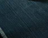 Japanese Fabric Cotton Textile Vintage Kimono Antique BORO RANRU Patch Indigo Blue SHIMA Woven 39"/EIE05/60