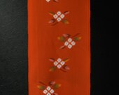 Vintage Japanese Wool Kimono Fabric Scrap, Authentic Wool Remnants for Sewing, Patterned Textile, Retro Piece 64.2"/EIU32/100