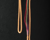 Japanese Fabric Silk Vintage Kimono OBIJIME Belt Antique Boro Kusakizome KUMIHIMO Woven Textile 78.7"/EIP15/105