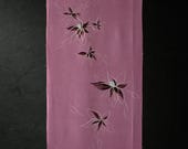 Japanese Fabric Silk Textile Vintage Kimono Antique Boro Patch Dyed 39.8"/EIT83/60