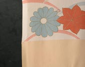Japanese Fabric Silk Textile Vintage Kimono Antique Boro Patch Dyed 64.2"/EIT73/90