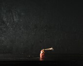 Japanese Pottery Doll Vintage Ornament SARU Antique Small Figurine Hikawa Shrine 1945-/H 1.4"/EIQ26/20