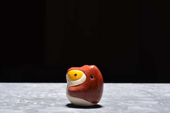 ヴィンテージ人形 Japanese Pottery Doll Vintage Ornament FOX Antique Small