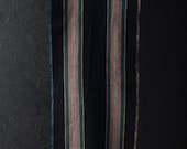 Japanese Fabric Cotton Textile Vintage Kimono Antique Boro Patch Indigo Blue SHIMA Woven 63.8"/EIP95/135